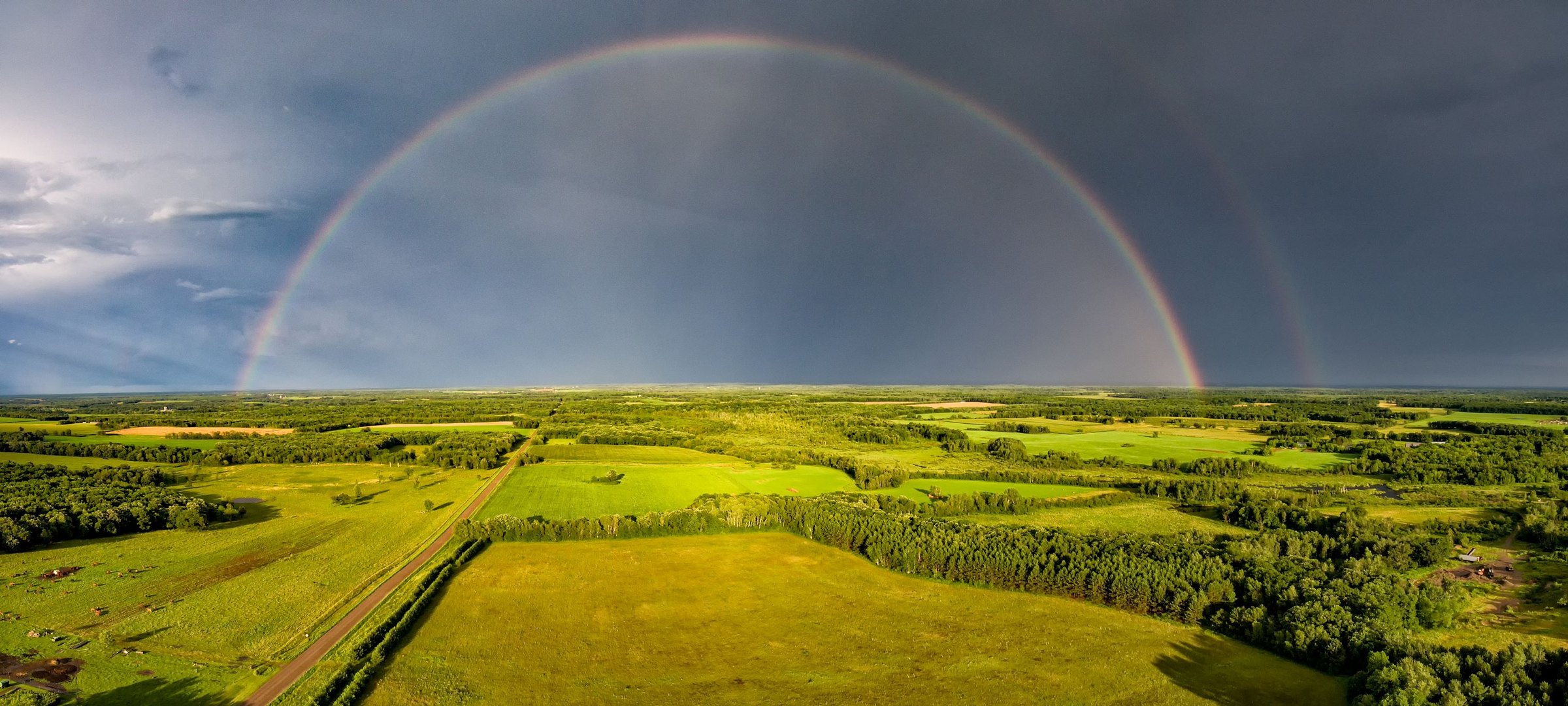 Full Double Rainbow — Brainerd, Minnesota